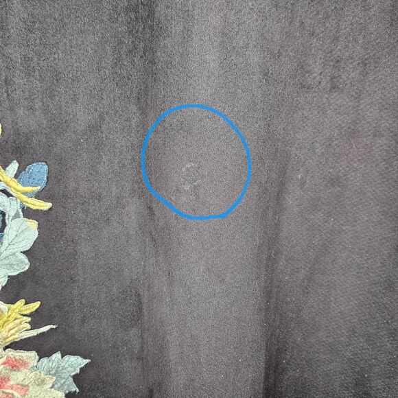 Pete & Greta JOHNNY WAS Coat M Sherpa Lined Brown Snap Closure Embroidered Long - Picture 8 of 11